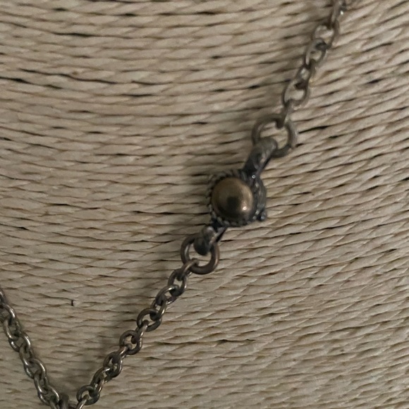 NWT LUCKY BRAND Filigree Brass Detailed Cross Necklace - Picture 3 of 4